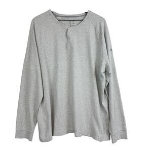 Arc’Teryx Mens Sirius Henley Long Sleeve Gray Cotton Blend - XXL 2XL